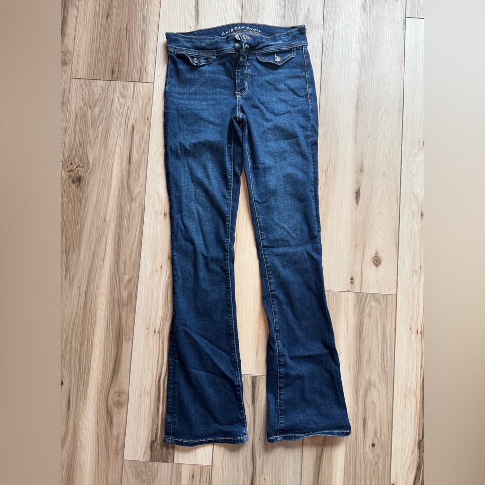 American Eagle Outfitters Dark Blue Flare Jeans